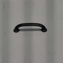 Hickory Hardware 1 Pack Solid Core Kitchen Cabinet Pulls, Luxury Cabinet Handles, Hardware for Doors & Dresser Drawers, 3-3/4 Inch (96mm) Hole Center, Matte Black, Zephyr Collection
