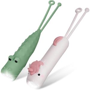 Rechargeable Kid's Flashlight, LED Kid Flashlight for Boys and Girls, Pink Unicorn for 4-6 Year Old Girls and Boys, Camping and Outdoor Exploration, Birthday Gift (Crocodile+Unicorn)