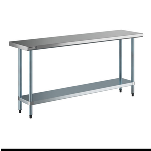 BK Resources Stainless Steel Table, 72 x 18", VTT-1872