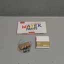 Mini Watercolor Paint Kit, New Portable Watercolor Paint Travel Set, 12 Color Pocket Artist Watercolour Travel Sets, Wooden Grid Paint Box for Painters Artists Students (8 Grids)