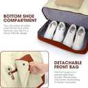 Women's Weekender bag Travel Duffel Bag with Shoe Compartment 21-inch Airline-Approved Carry-On, 2-Piece Overnight Bag Set Personal Item Luggage