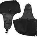 Engine Guard Cover Leg Warmer Soft Lowers Chaps Compatible with Harley Touring and Trike Models Road King Street Glide 1980-2023 Black 2 Pcs