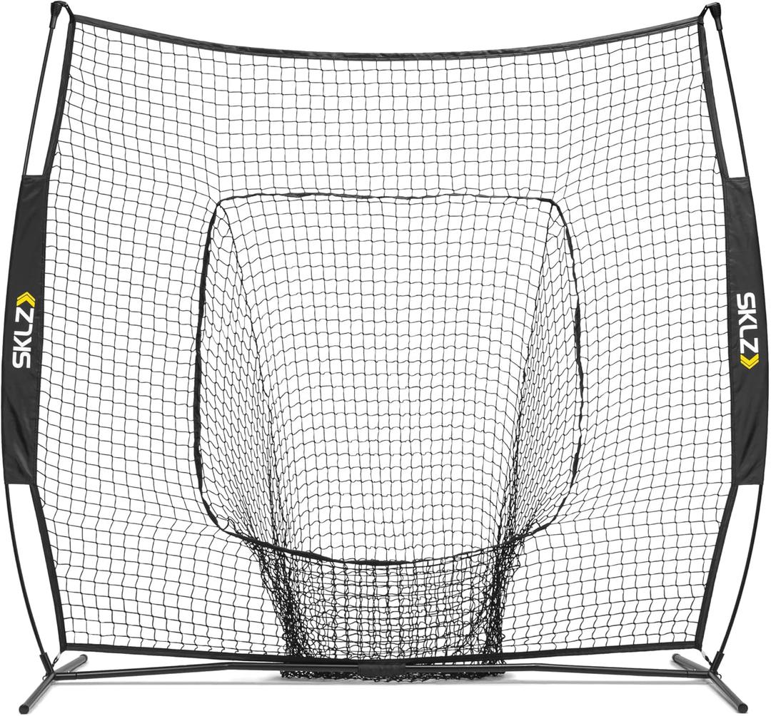 SKLZ Portable Baseball & Softball Hitting Net - Train Anywhere, Anytime | Durable & Easy Setup Skill Levels | Boosts Accuracy & Power | Ideal for Practice & Drills. (7 X 7 Feet)