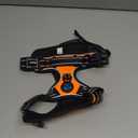 PHOEPET No Pull Dog Harness Medium Reflective Front Clip Vest with Handle,Adjustable 2 Metal Rings 3 Buckles, M, Orange