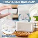 Kacctyen 100 Pcs 0.35oz Mini Bar Soap Bulk Individually Wrapped Bulk Hand Hotel Soap Bars Travel Size Toiletries for Guest Vacation Bathroom Rentals