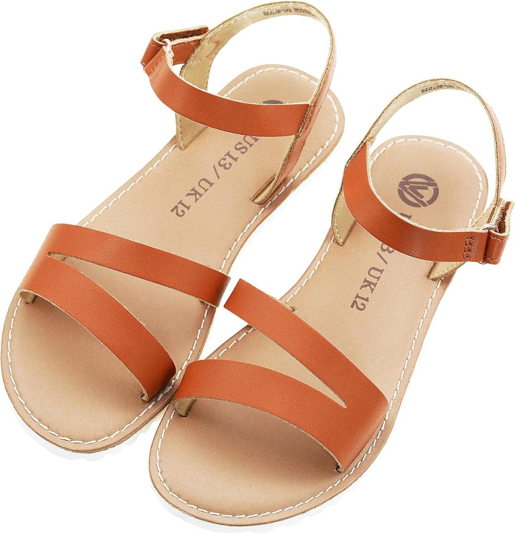 Girls Sandals Open Toe Strappy Summer Shoes Dress Sandals for Girls, Size 2 