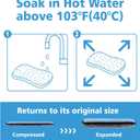 2 x GRANNY SAYS Sponges Kitchen for Washing, Dish Washing Scrubbers, Scrubbing Pad for Cleaning, Scrub Sponges for Kitchen Non - Scratch, Scouring Pad for Pots and Pans, Washable & Microfiber Pad, 6 Pack (Blue)