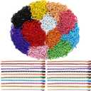 GXXMEI 220PCS 100mm Ball Bead Chain Ball Chain Keychain Dog Tag Necklace Chains Beaded Metal Keychain 2.4mm Beads Chains for Jewelry Making Steel Ball Bead Chain with Connector for Key Craft DIY