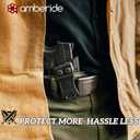 Glock48 Holster IWB OWB Kydex Holster Fit: Glock 48 & Glock 48 MOS Pistol  Inside Waistband Concealed Carry  Adjustable Cant & 'Posi-Click' Retention  No Wear - No Jitter - USA Made by Amberide (Right Hand Draw)