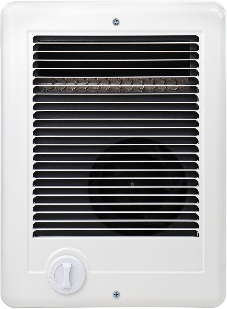 Electric Wall Heater Complete Unit with Thermostat,Replace Model CSC151TW,Part 67509,5120 BTU,1500 Watt,120V In Wall Heater Electric Hard-Wired Heater,Recess Efficient Centrifugal fan Fit Small Rooms