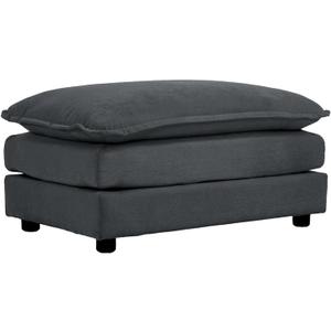 mikibama Chenille Upholstered Couches Ottoman for Modular Sectional Sofa, Grey