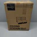 Sheenive Stadium Seats for Bleachers with Back Support, Bleacher Seats with Backs and Cushion Wide, Padded Portable Folding Comfort Stadium Chair with Shoulder Strap, Perfect for Sports Events