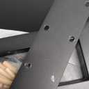 WESTREE Dual Monitor Stand Riser, Wood and Steel Monitor Stand Riser, Computer Monitor Stand for 2 Monitors, Multi-Purpose Desktop Storage Stand for Computer,Laptop,Printer,TV (Large, Black)