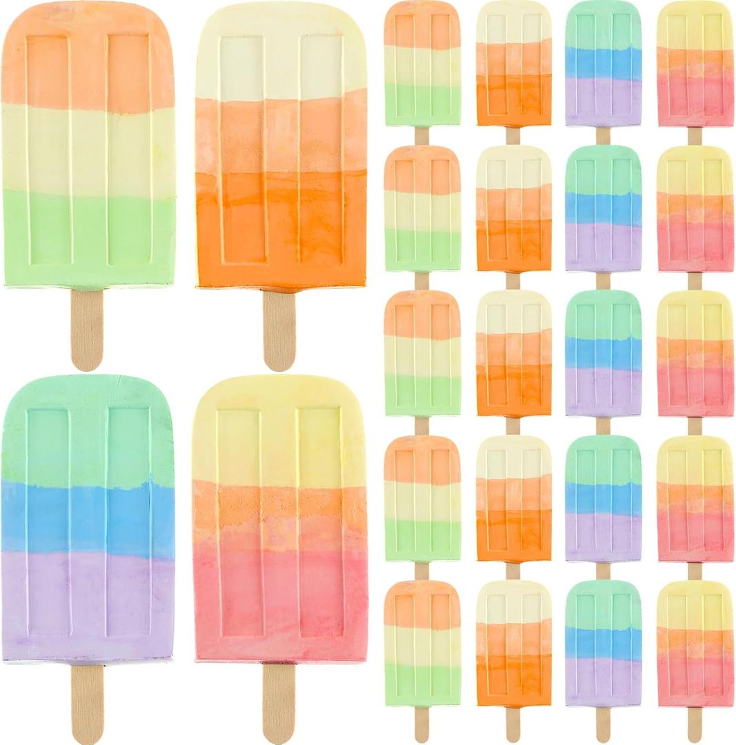 24 Pcs Ice Cream Sidewalk Chalk Set Multicolor Party Favors Bulk Washable Safe Outdoor Chalk for Kids Adults Fun Summer Playground Outdoor Activities Painting on Chalkboard Blackboard 24 Pcs Ice Cream Sidewalk Chalk Set Multicolor Party Favors Bulk Washable Safe Outdoor Chalk for Kids Adults Fun Summer Playground Outdoor Activities Painting on Chalkboard Blackboard