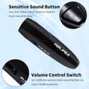 Electric Whistle Handheld Electronic Whistle for Coaches 3 Tones High Volume Electric Whistle with Lanyard Battery Operated Outdoor Sport Whistle for Teacher Referees (Black and Blue)