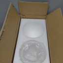 Opal White Frosted Glass Globe Lamp Shades Replacement Lampshade Cover with 1-5/8-inch for Wall Sconce Pendant Lighting G0092