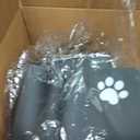 Extra Large Pet Food Mat, 36" x 24", Absorbent Dog Mat for Food and Water, Dog Feeding Mat to Protect Your Floors, Gray