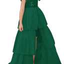 GRACE KARIN Girls Dresses Sequin Party Formal Pageant Dress Tween Girl Birthday Tulle Prom Princess Maxi Dress Size 5-14 (12-14 Years, Green)