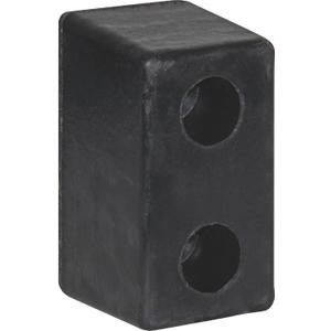 Buyers Products B6000L Molded Rubber Bumper 3 X 5 X 6 Inch, Set of Two Bumpers For Truck and Trailer Protection, Durable Dock Bumper For Equipment And Delivery Bays