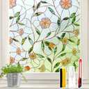 Window Privacy Film Stained Glass 29.5" x 78.7" Static Cling