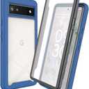 Case for Googel Pixel 6a Case Cover,Anti-Fall and Shock-Absorbing Protective with Screen Protector Case for Googel Pixel 6A 5G G1AZG GX7AS GB62Z GB17L Case Blue