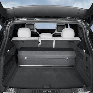 Car Trunk Organizer, Leather Trunk Organizer for Suv with Lid and Push-pull Handle Car Trunk Leather Storage Box Extra Large Cargo Storage (Black, 41.3 x 11.4 x 12.2in)