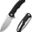 CIVIVI Mini Praxis Folding Pocket Knife, 2.98" D2 Steel Blade G10 Handle Small EDC Knife with Pocket Clip for Men Women, Sharp Camping Survival Hiking Knives C18026C-2