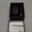 SUPLINK Stainless Steel Case & Band Compatible with Men Apple Watch Band 45mm, Metal Rugged Protective Bumper for iWatch Apple Watch Series 9 8 7 45mm Band, Black