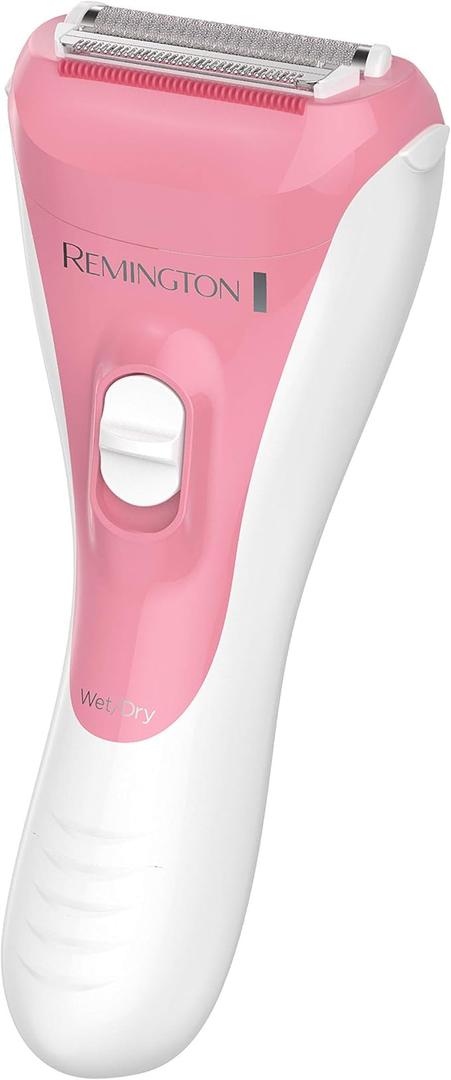 Remington Smooth & Silky Electric Shaver for Women, 3-Blade Battery Operated Foil Shaver and Bikini Trimmer, Shave Wet or Dry