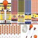 Sayglossy 48 Set Valentine's Day Sports Cards with Ballpoint Pen Set - 2026 Basketball Pens Sports Cards for Valentine's Day School Classroom Kid Exchange Gift Birthday Party Favor