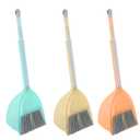 Mini Broom with Dustpan-Small Housekeeping Cleaning Sweep for Kitchen Bathroom Pet Nest Boat(3set,Blue+Orange+Yellow)