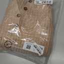 Dokotoo Womens Sweaters 2025 Casual Long Sleeve Henley Shirts V Neck Textured Button Fall Sweater Loose Fit Jumper Tops (Large, Khaki)