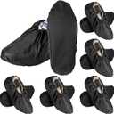 6 Pairs Non Slip Reusable Shoe Covers Waterproof Boot Covers for Household Carpet Floor Protection for Footwear and Rooms Clean (6 Pairs, Waterproof material, L)