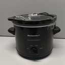 Elite Gourmet MST239X Electric Round Slow Cooker, Adjustable Temp, Entrees, Sauces, Stews & Dips, Dishwasher Safe Glass Lid & Crock, 2 Quart, Black