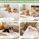 OstepDecor Couch Cover for Dogs, Washable Non Slip Sofa Cover for Pets, Soft Couch Covers for Sofa, Loveseat and Sectional, Furniture Protector Against Pet Hair & Scratches (35.4" x 70.9", White)