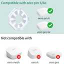 HomeMount Made for eero Pro 6/6e Wall Mount - Secure & Sleek Cable Management, Compatible with eero Pro 6/6e, Durable ABS Material, Easy Installation (2 Mounts)
