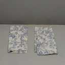 Lazzzy Linen Curtains Farmhouse Blue Floral Print Curtains 63 Inches Long Back Tab Drapes for Living Room Bedroom Semi Sheer Patterned Country Vintage Curtains 2 Panels Set Rod Pocket Blue on Beige (50"W x 63"L (Pack of 2))