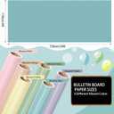 Skyygemm 6 Rolls Bulletin Board Paper Rolls,4 x 24 ft,Pastel Color