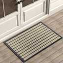 ubdyo Extra Durable Door Mat - Dirt Trapping Outdoor Welcome Mats - Non-Slip Outdoor Indoor Entrance - Low Profile Front Doormat (36" x 24", Bright Beige) 