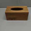 Rustic Wooden Tissue Box Cover Kleenexes Box Holder Rectangular Tissue Box Napkin Dispenser for Bathroom Office Living Room Dinner Table (Light Walnut)