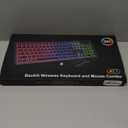 Wireless Keyboard and Mouse Combo, RGB Backlit, Rechargeable & Light Up Letters, Full-Size, Soft Typing, Sleep Mode, 2.4GHz Quiet Keyboard Set for Mac, Windows, Laptop, PC, Trueque (Black)