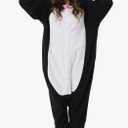 Unisex Adult Onesie Pajamas, Animal Halloween Costume, One-Piece Cosplay Sleepwear for Men and Women Size M