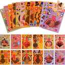 3 Pack Thanksgiving Stickers for Kids - 24PCS Make a Turkey Face Stickers, Turkey Games, Fall Party Supplies, Favors, Kids Crafts, Gifts for Toddlers Boys Girl