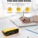Digital Alarm Clocks for Bedrooms, Small Alarm Clock for Bedside, Loud Alarm for Heavy Sleepers, Adjustable Brightness, 12/24H, Pomodoro Timer