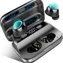 Motast Wireless Earbuds, Bluetooth 5.1 Earbuds with 140H Playtime, Bluetooth Headphones Noise Cancelling Stereo Bass Wireless Earphones in Ear with Mic, USB-C Charging Case, IP7 Waterproof Headset (Grey)