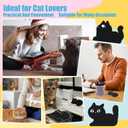 Harloon 12sets/36pcs Black Cat Sticky Notes Black Cat Lover Christmas Gifts Include 12 Sticky Notes(360 Sheets) 12 Pen 12 Organza Bag Adhesive Memo Pad Xmas Stocking Stuffer Coworker Office Supplies