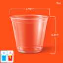 2 x Hefty Deluxe Clear Plastic Party Cups (9 Ounce, 40 Count)