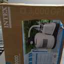 INTEX 3,000 GPH Krystal Clear Sand Filter Pump for Above Ground Pools, Swimming Pool Pump with Automatic Timer - Improved Circulation, Filtration, & Clarity