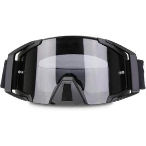 Motorcycle Dirt Bike Goggles Motocross ATV Goggles Dustproof Racing Scratch Resistant Ski Protective Safety Glasses (Black)