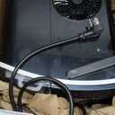 EUHOMY Nugget Ice Maker Countertop with Handle, Ready in 6 Mins, 34lbs Per Day, Removable Top Cover, Auto-Cleaning, Portable Sonic Ice Maker with Basket and Scoop, for Home/Party/RV/Camping (Black)